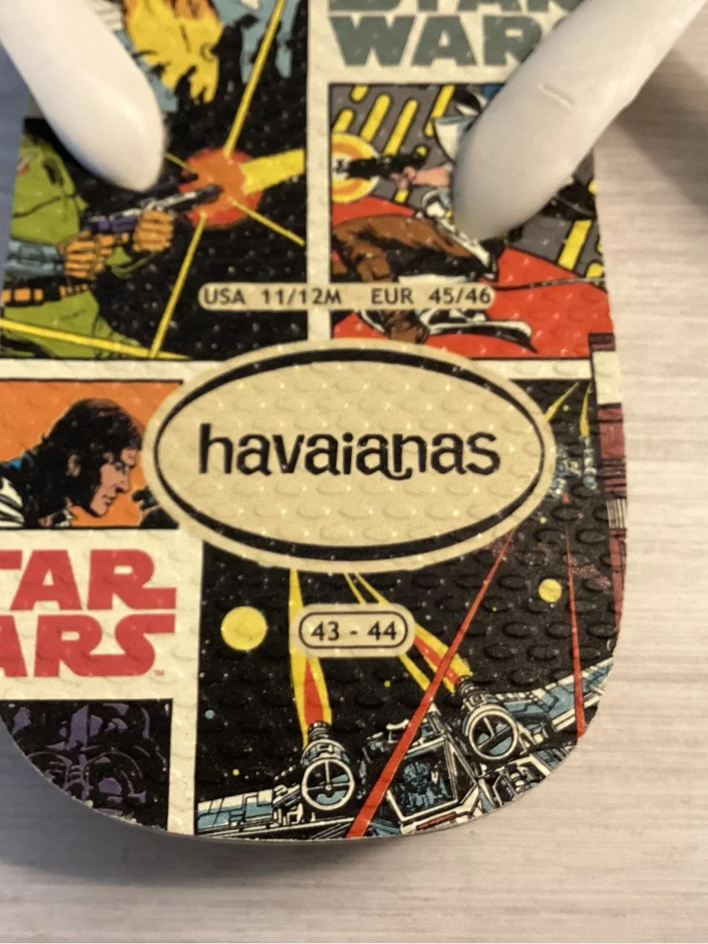 Havaianas Mens Star Wars Flip Flips- Chewbacca /R2D2/ Darth Vader Sz 11/12